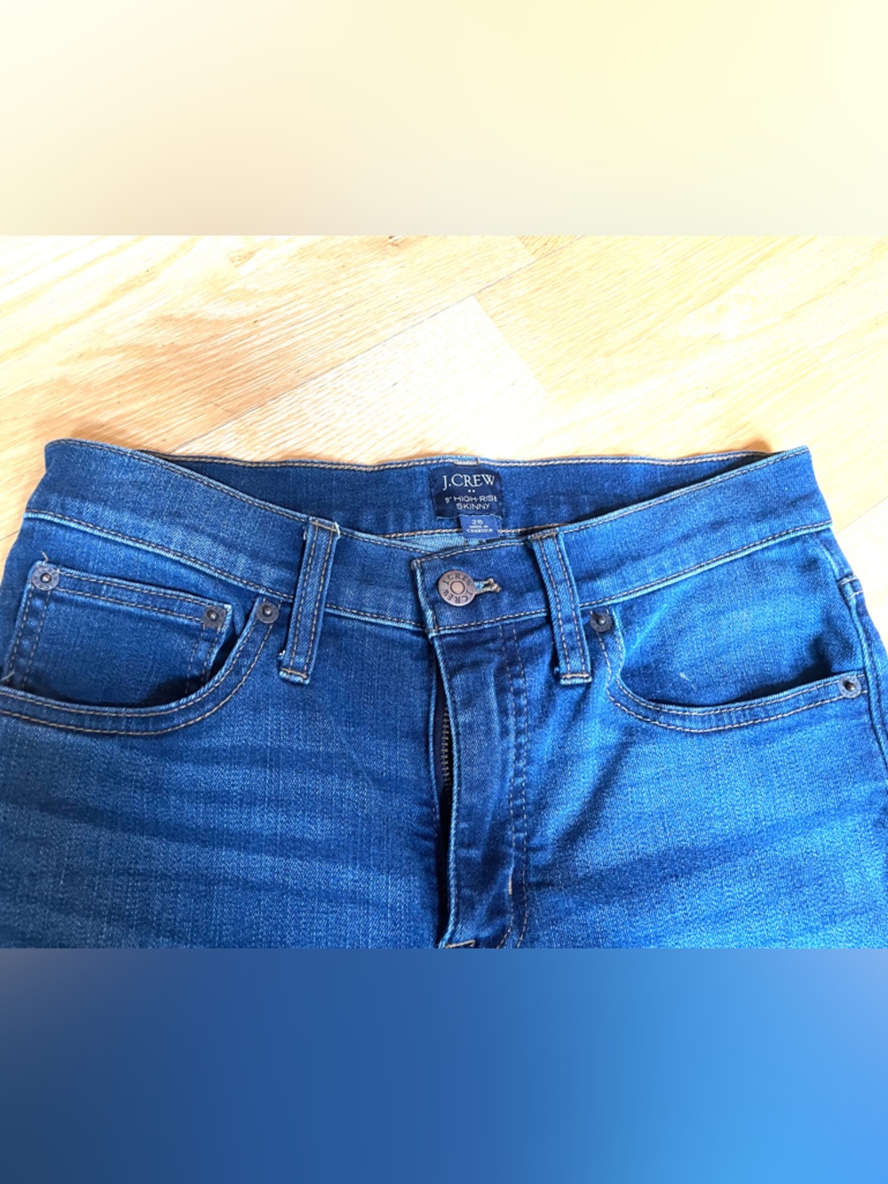 J. Crew Women's Skinny Jeans in Dark Blue Denim - Picture 4 of 7